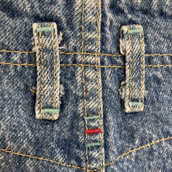 VTG Lee Pleated Tapered Bareback Jeans Medium Wash Size 9 28”x29” - Picture 5 of 7